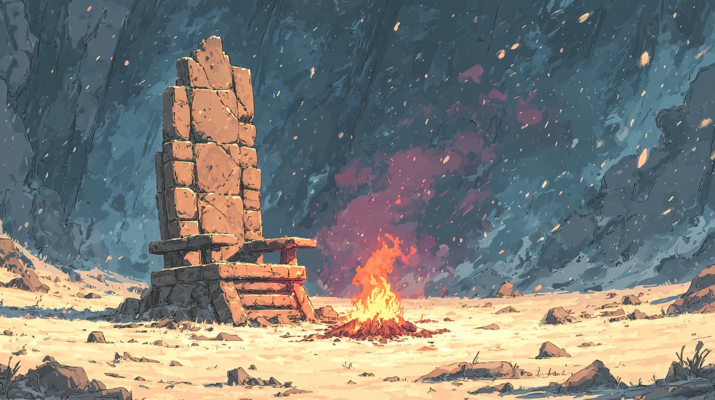 Le trône de cendres