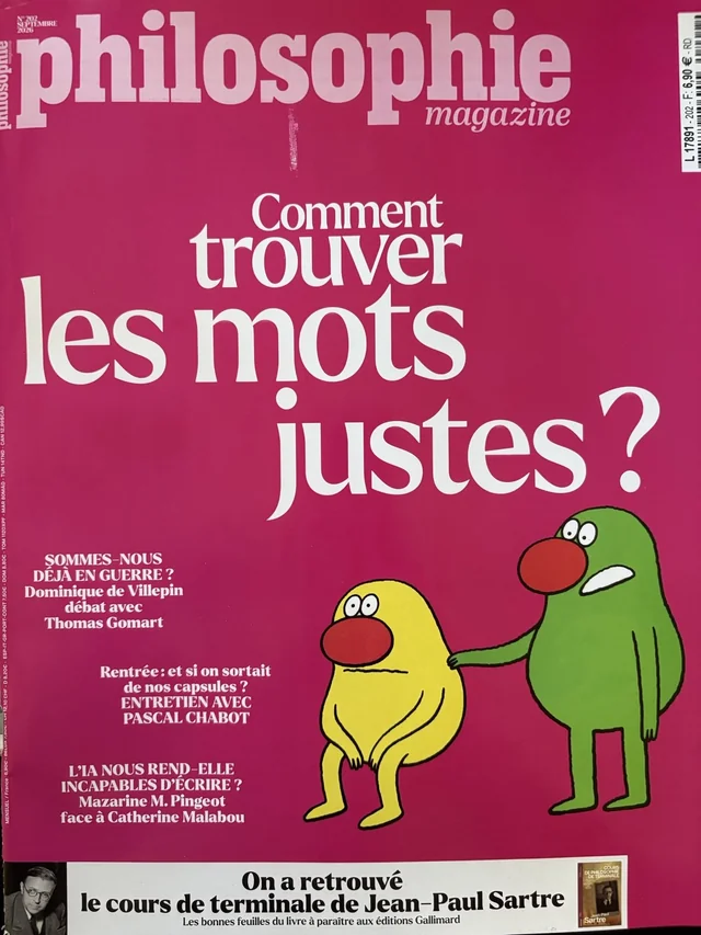 Couverture : Philosophie Magazine n°202