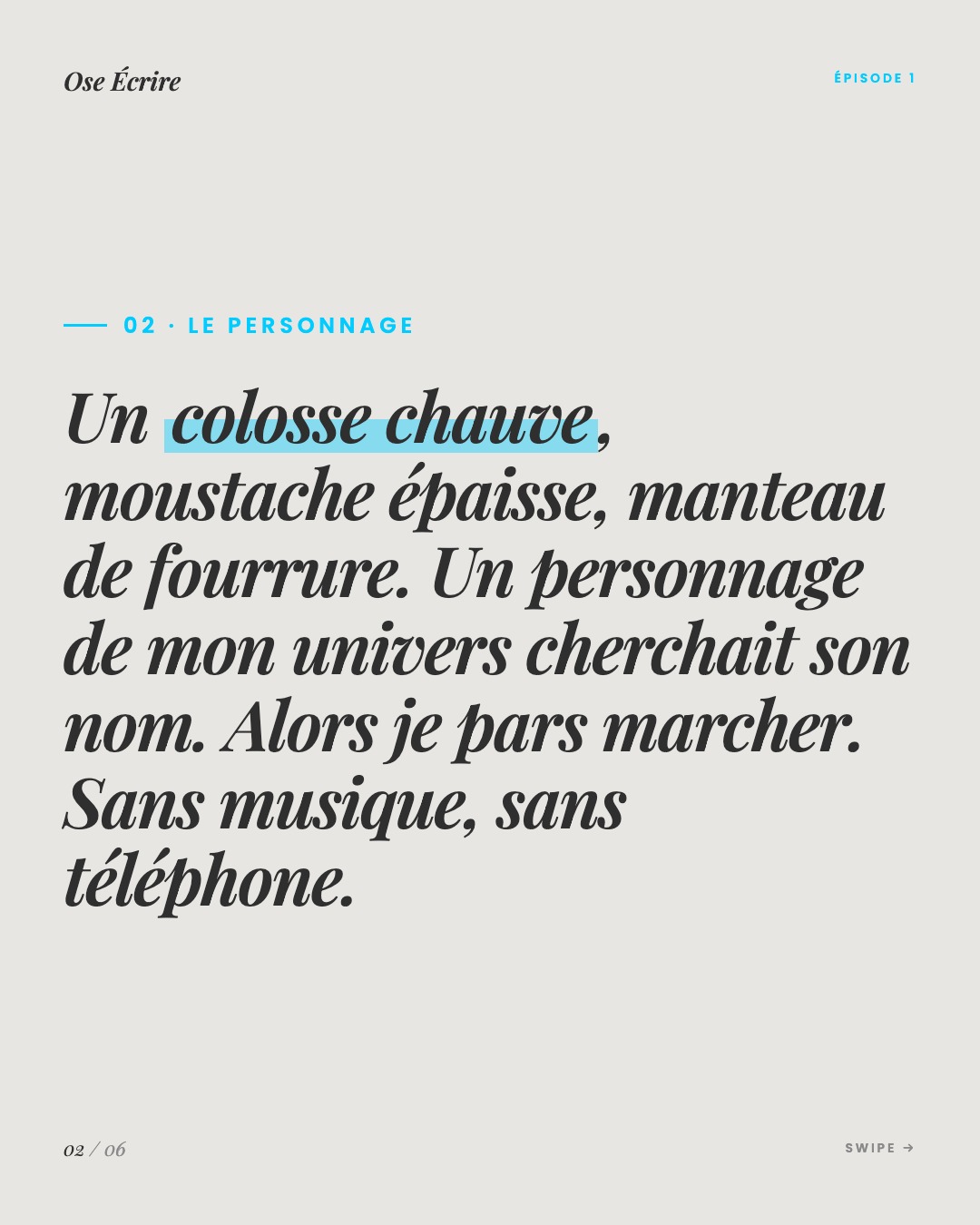 Slide 2 du carousel de l'épisode 1