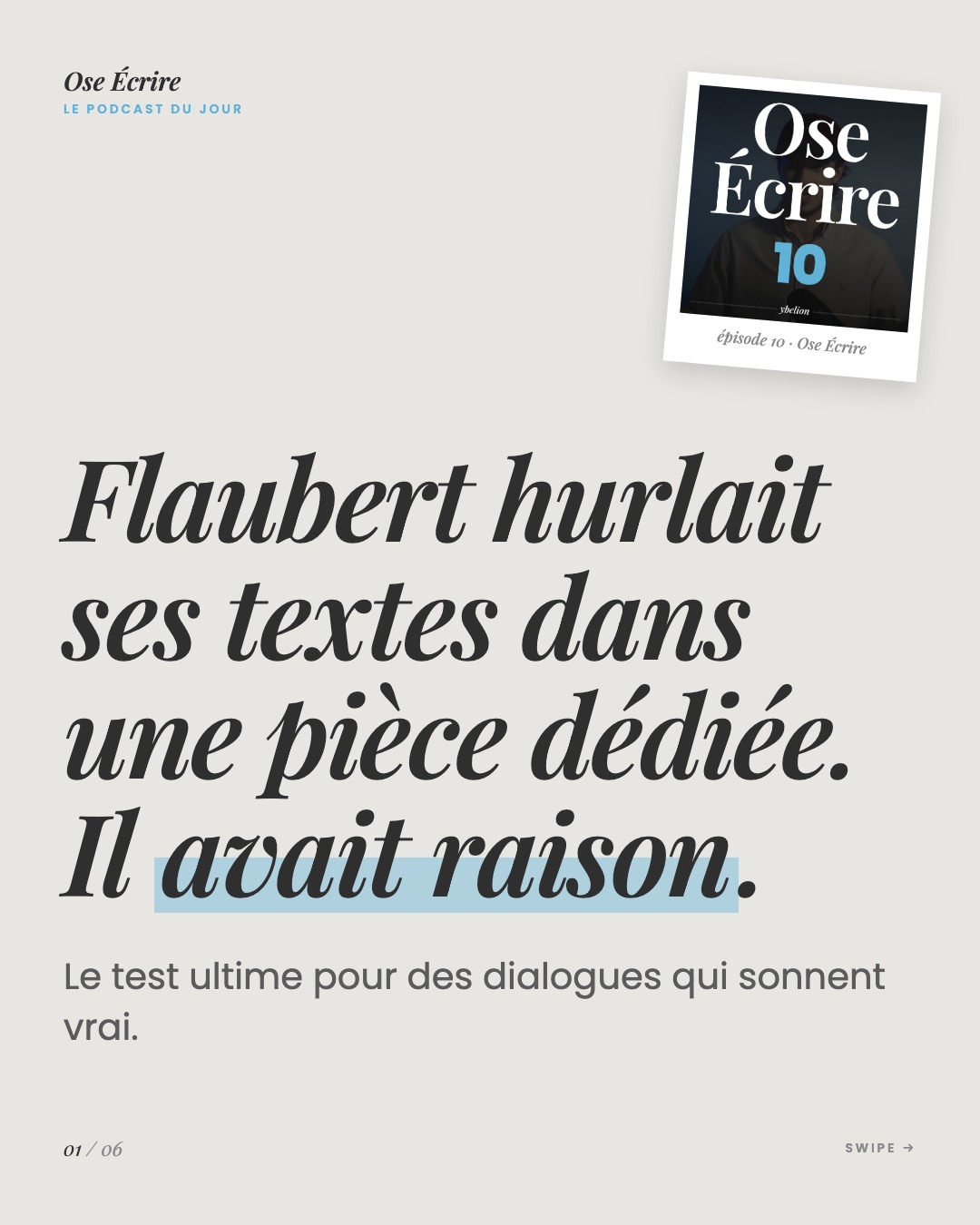 Slide 1 du carousel de l'épisode 10