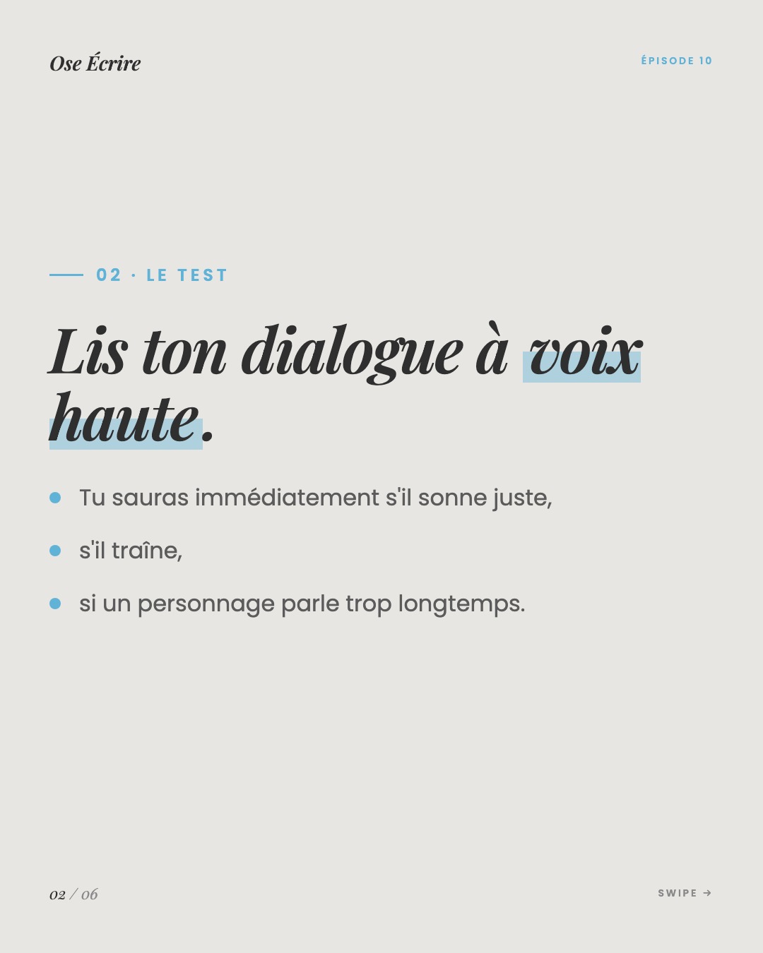 Slide 2 du carousel de l'épisode 10