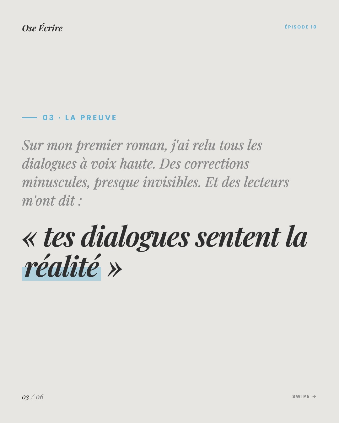 Slide 3 du carousel de l'épisode 10