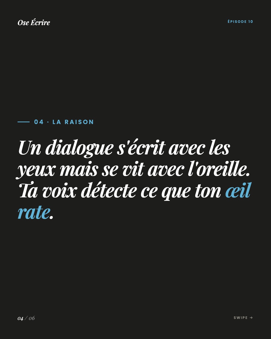 Slide 4 du carousel de l'épisode 10