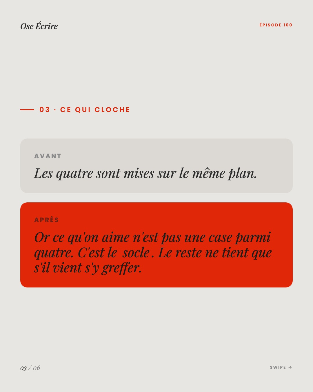 Slide 3 du carousel de l'épisode 100