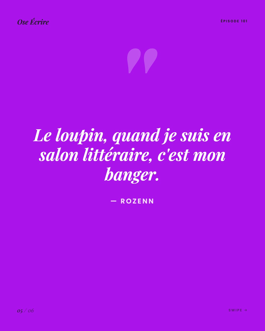 Slide 5 du carousel de l'épisode 101