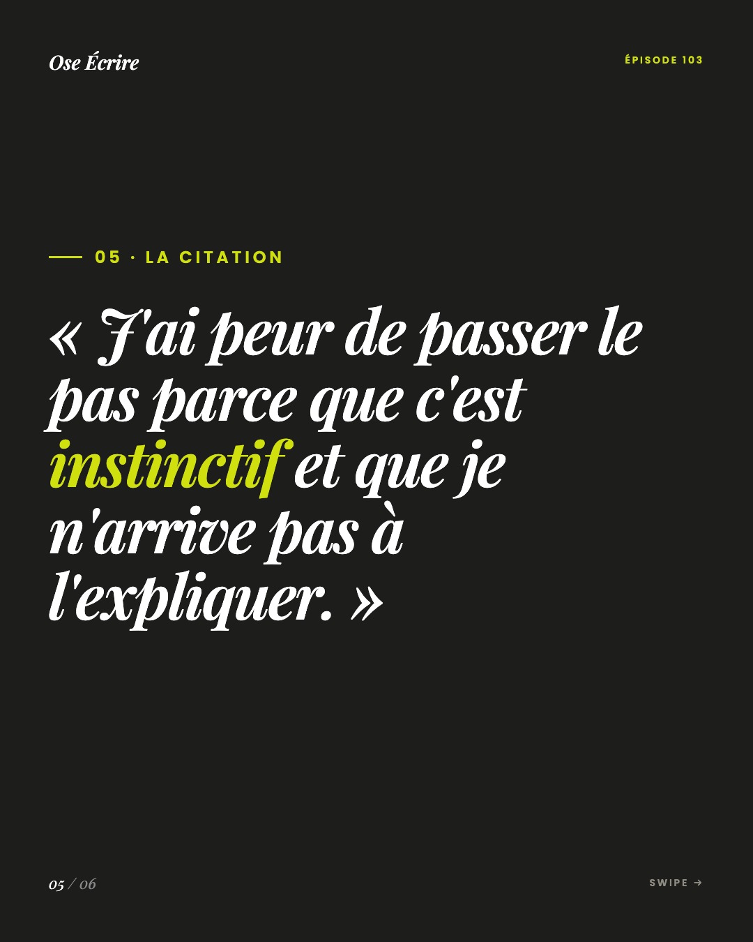 Slide 5 du carousel de l'épisode 103