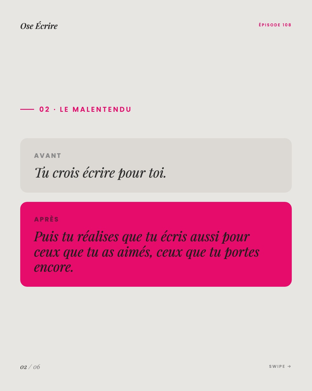 Slide 2 du carousel de l'épisode 108