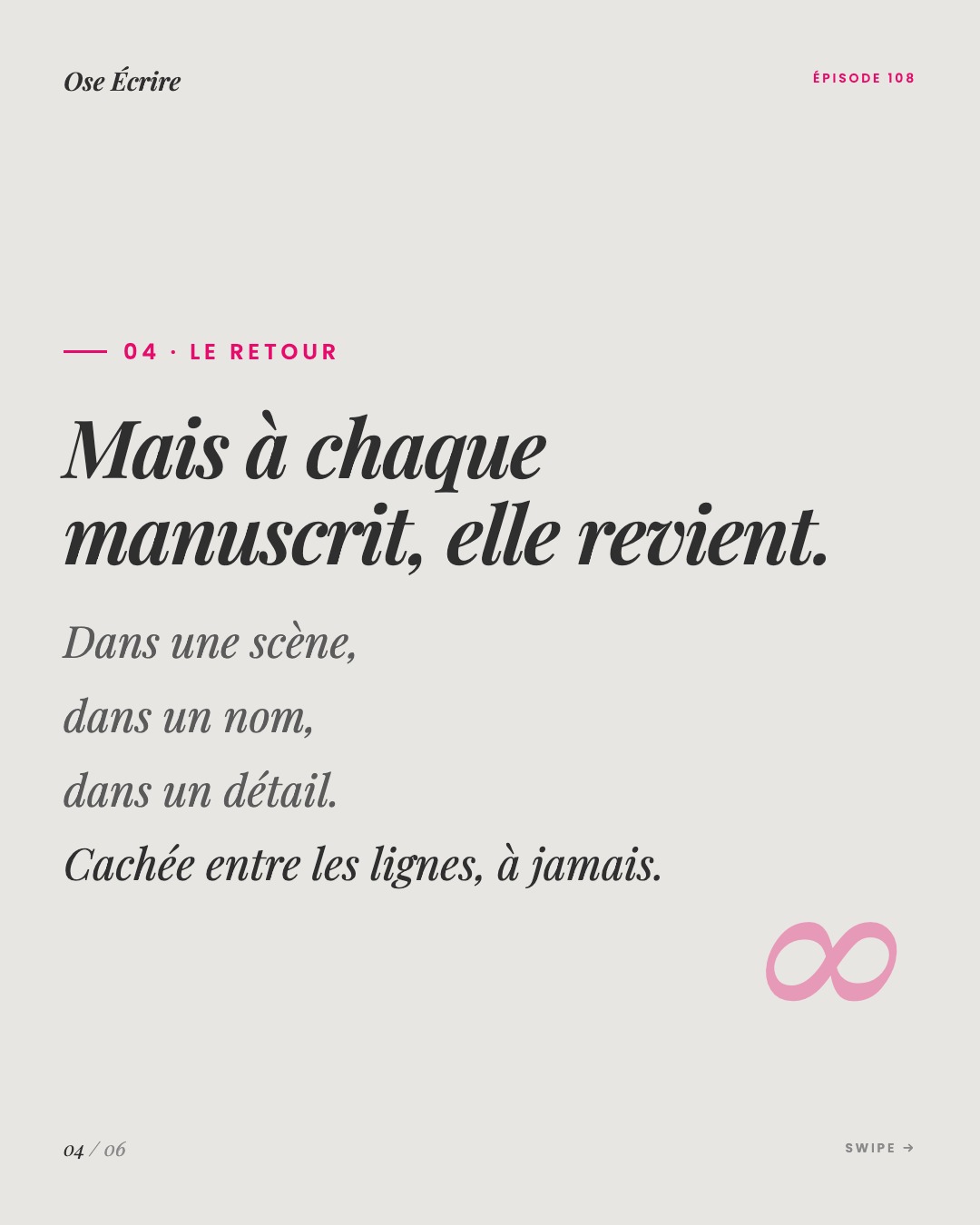 Slide 4 du carousel de l'épisode 108