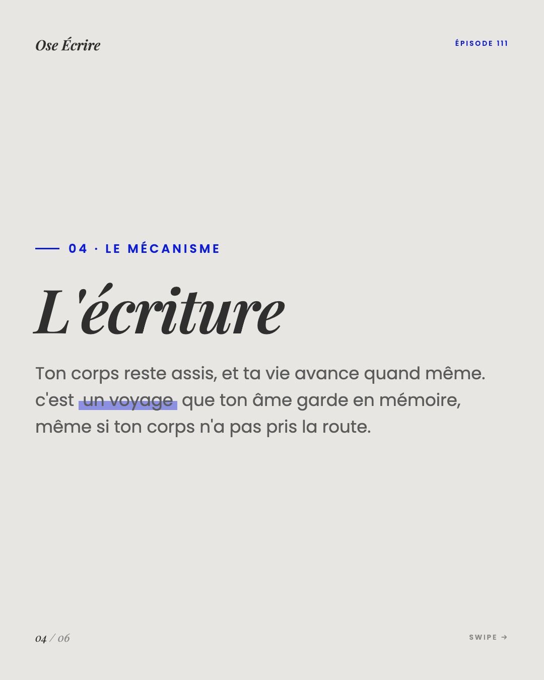 Slide 4 du carousel de l'épisode 111