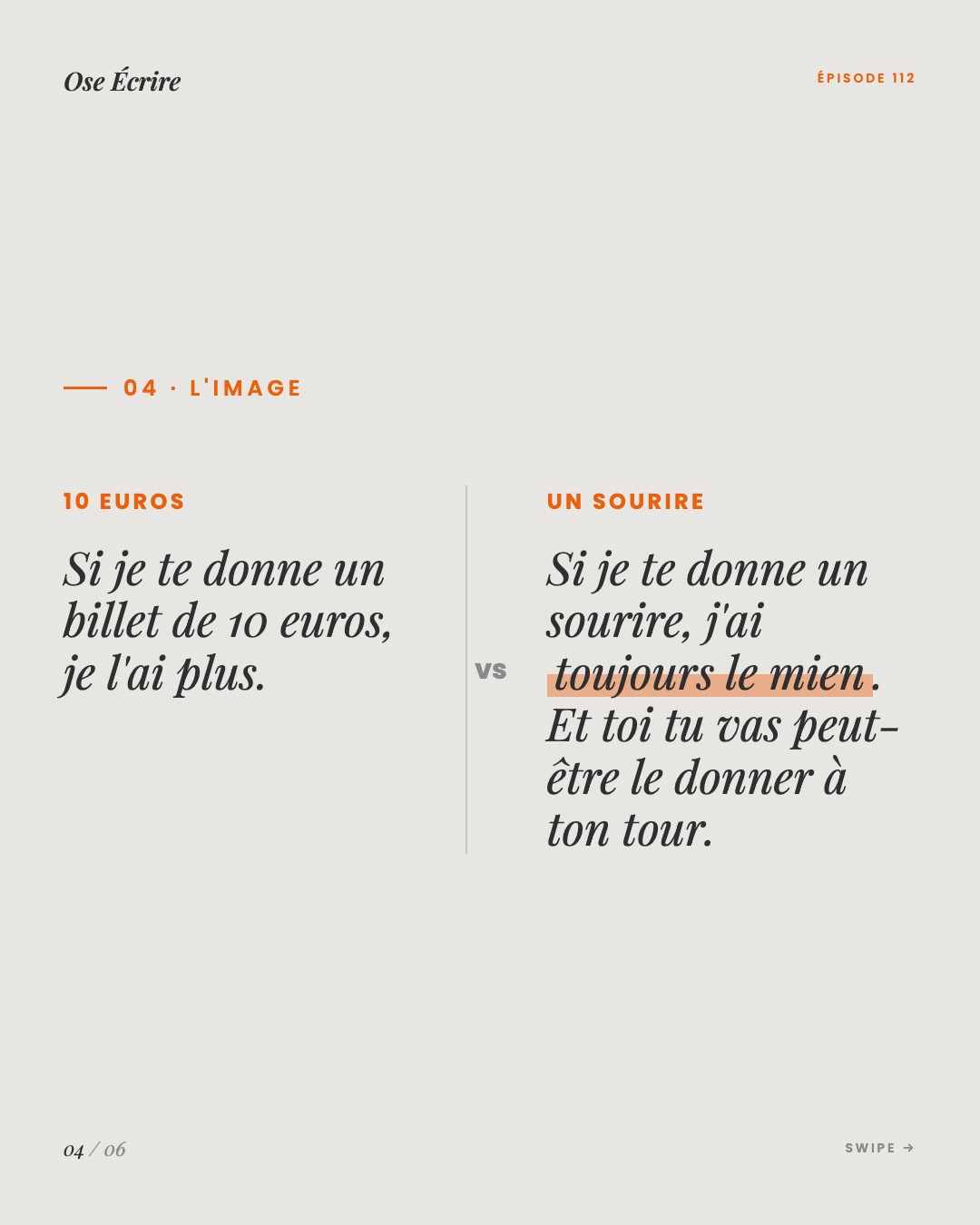 Slide 4 du carousel de l'épisode 112