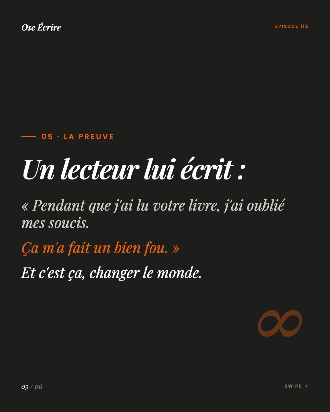 Slide 5 du carousel de l'épisode 112