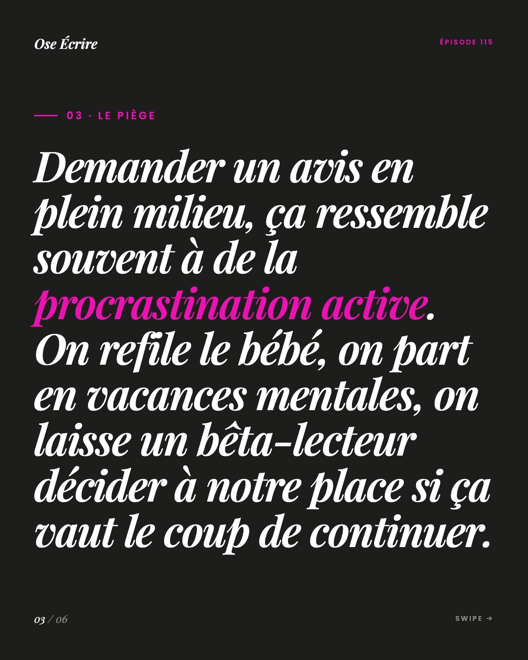 Slide 3 du carousel de l'épisode 115
