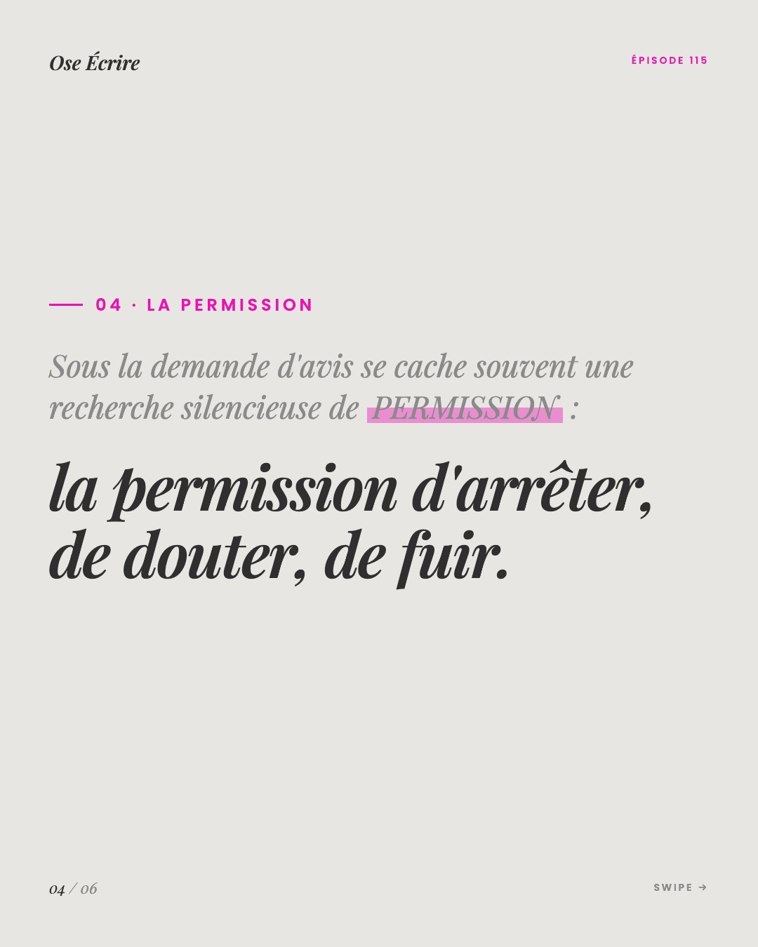 Slide 4 du carousel de l'épisode 115