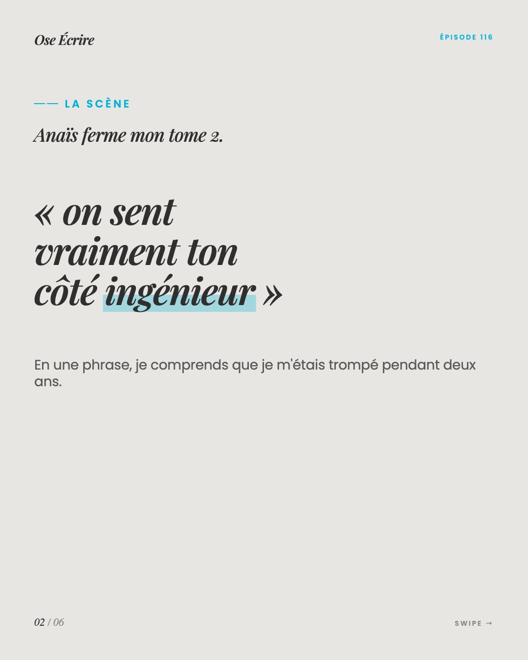 Slide 2 du carousel de l'épisode 116