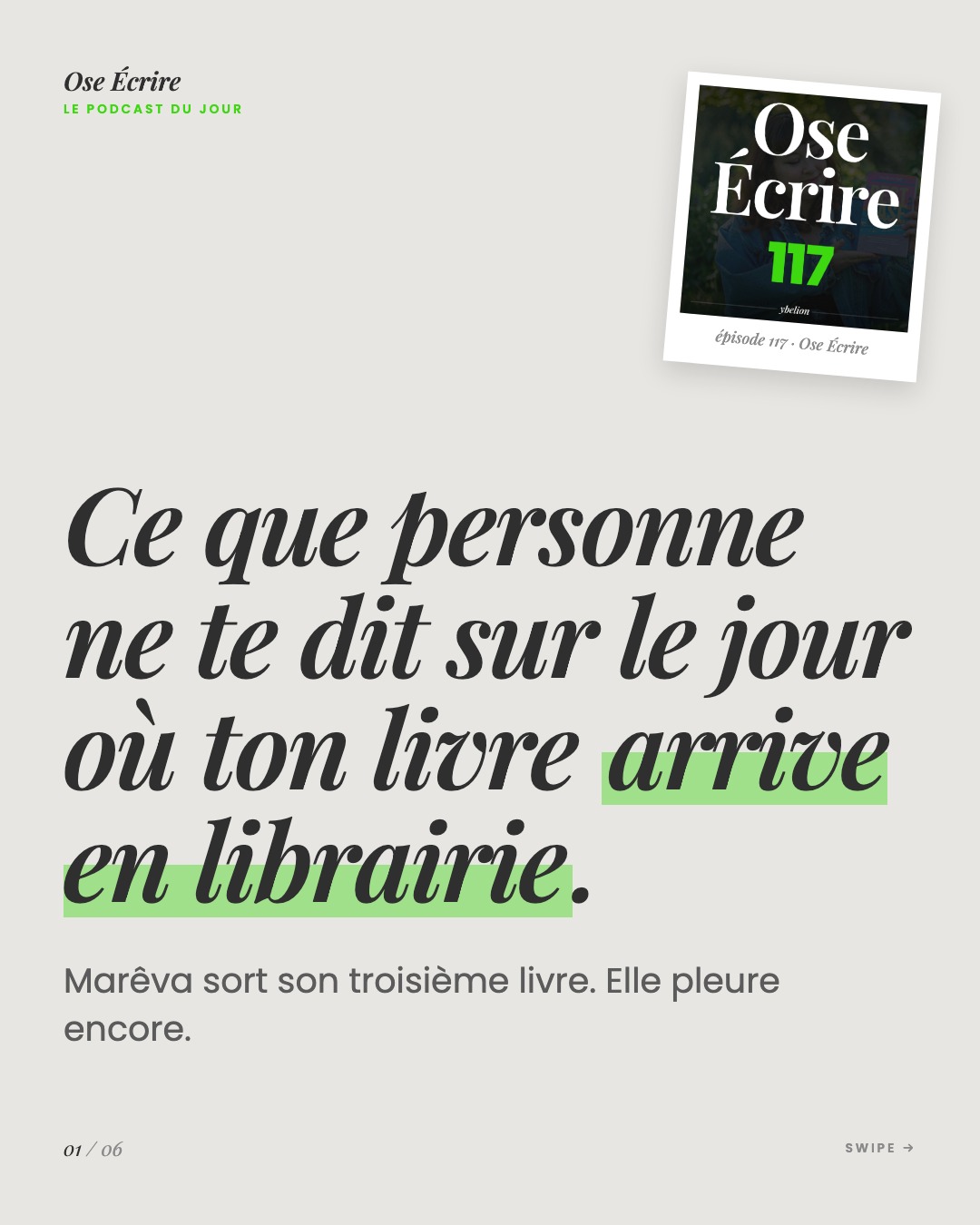 Slide 1 du carousel de l'épisode 117