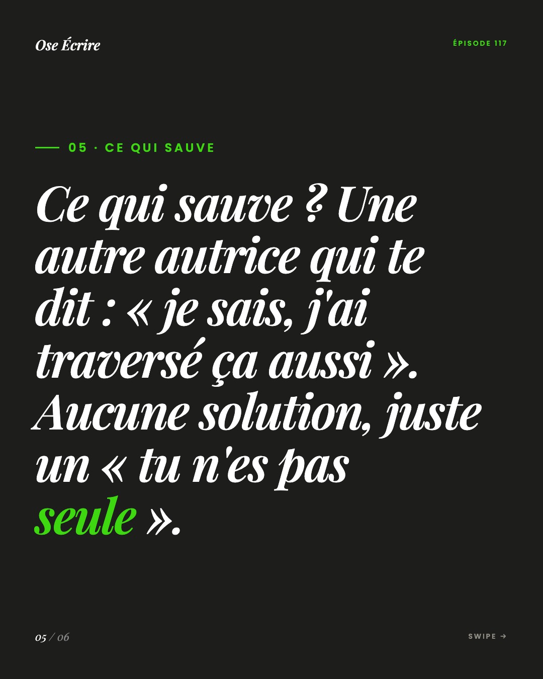 Slide 5 du carousel de l'épisode 117