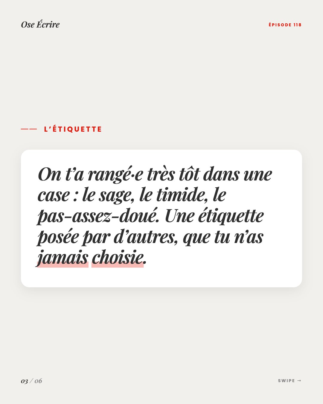 Slide 3 du carousel de l'épisode 118
