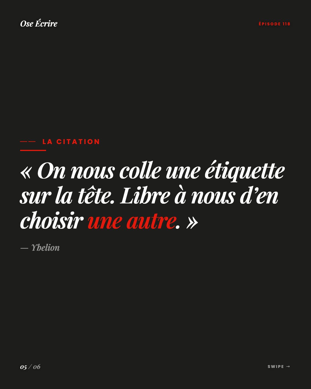 Slide 5 du carousel de l'épisode 118