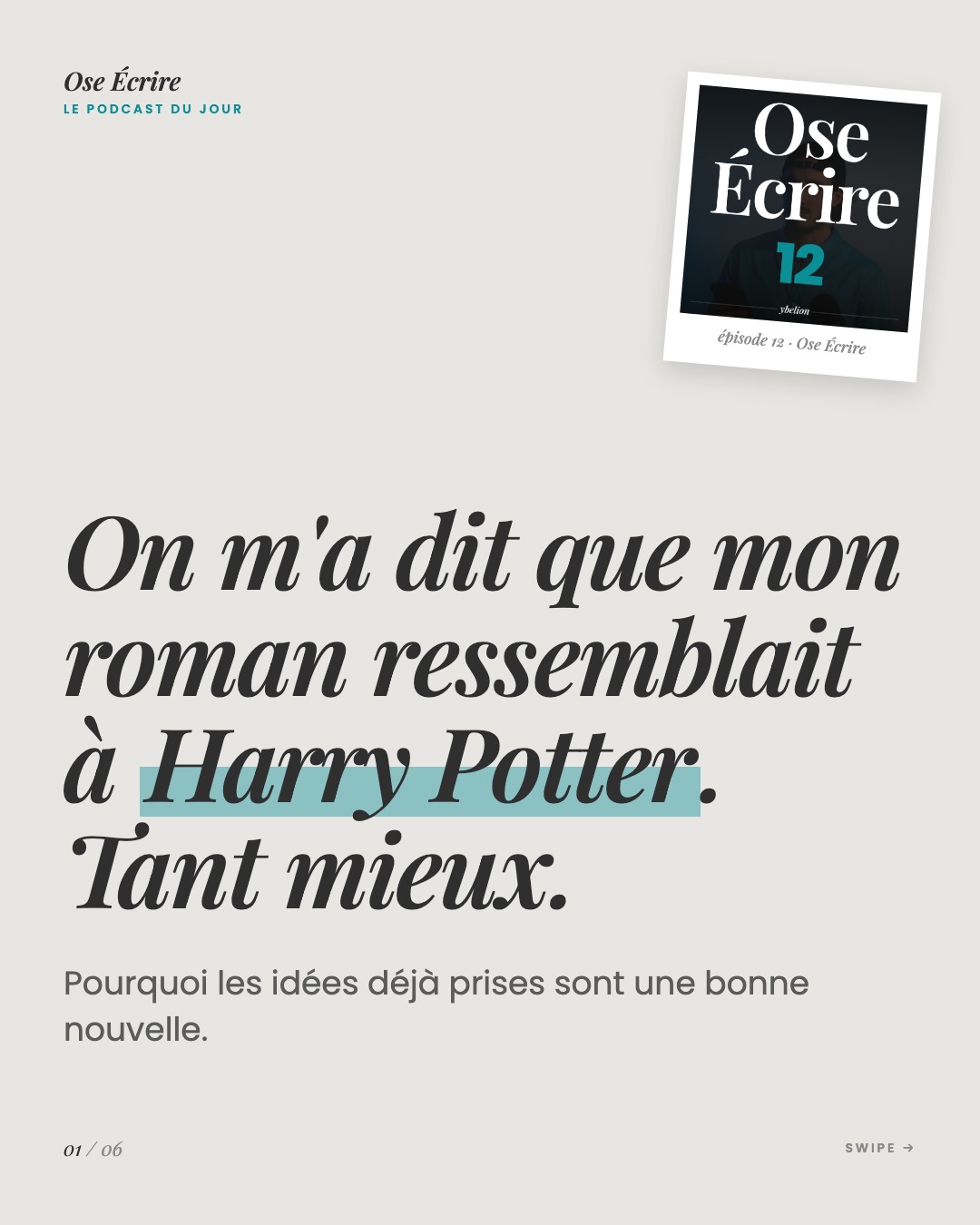 Slide 1 du carousel de l'épisode 12