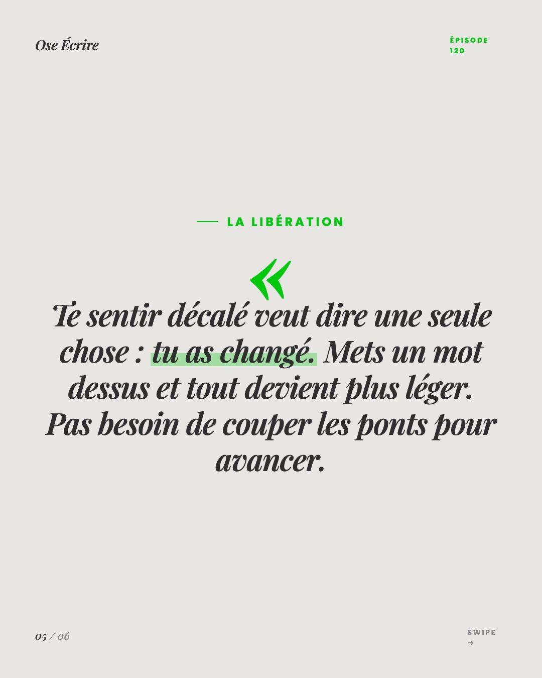 Slide 5 du carousel de l'épisode 120