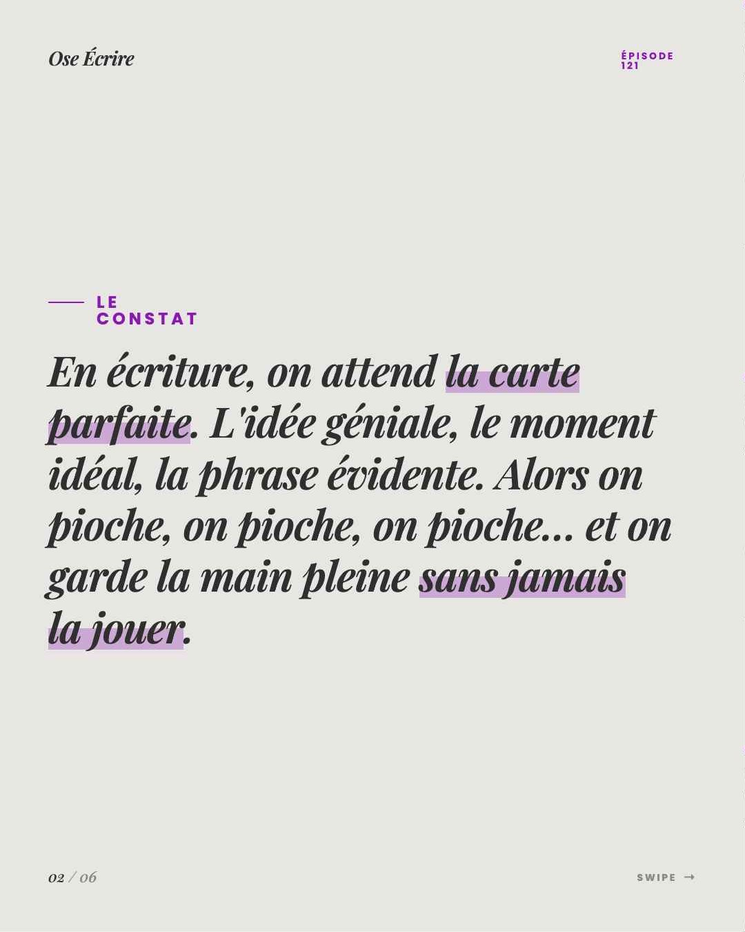 Slide 2 du carousel de l'épisode 121