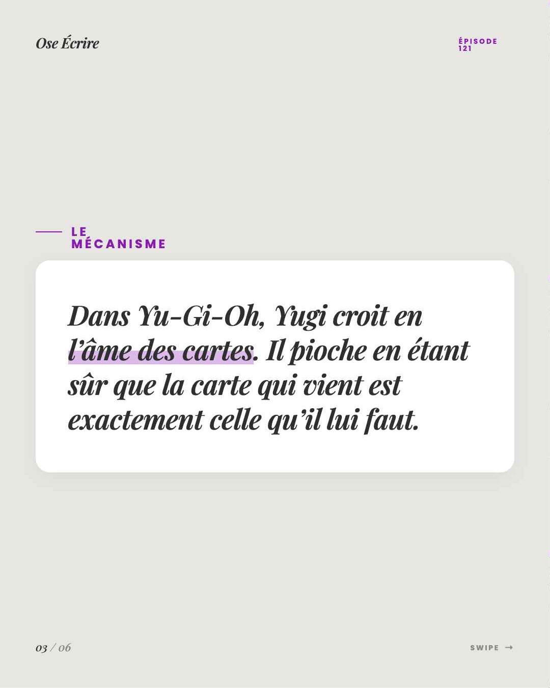 Slide 3 du carousel de l'épisode 121