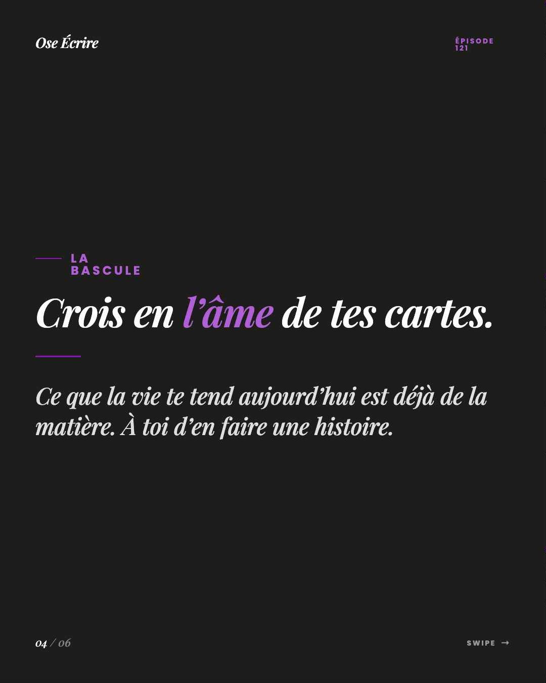 Slide 4 du carousel de l'épisode 121