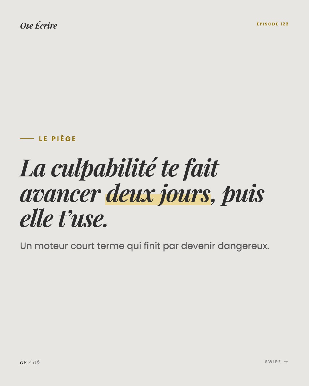 Slide 2 du carousel de l'épisode 122