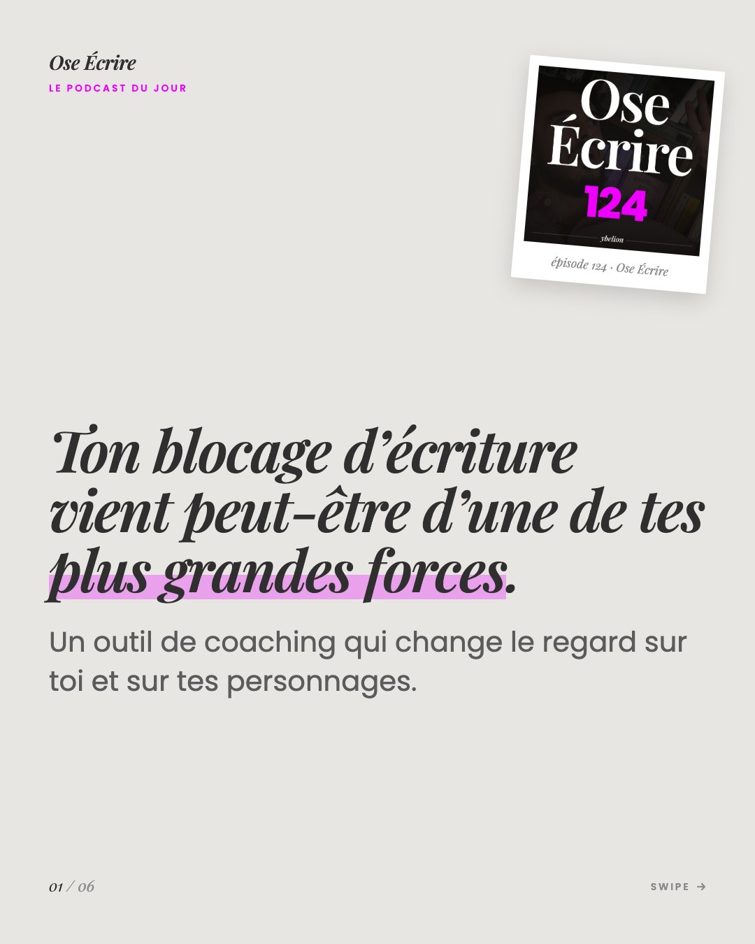 Slide 1 du carousel de l'épisode 124