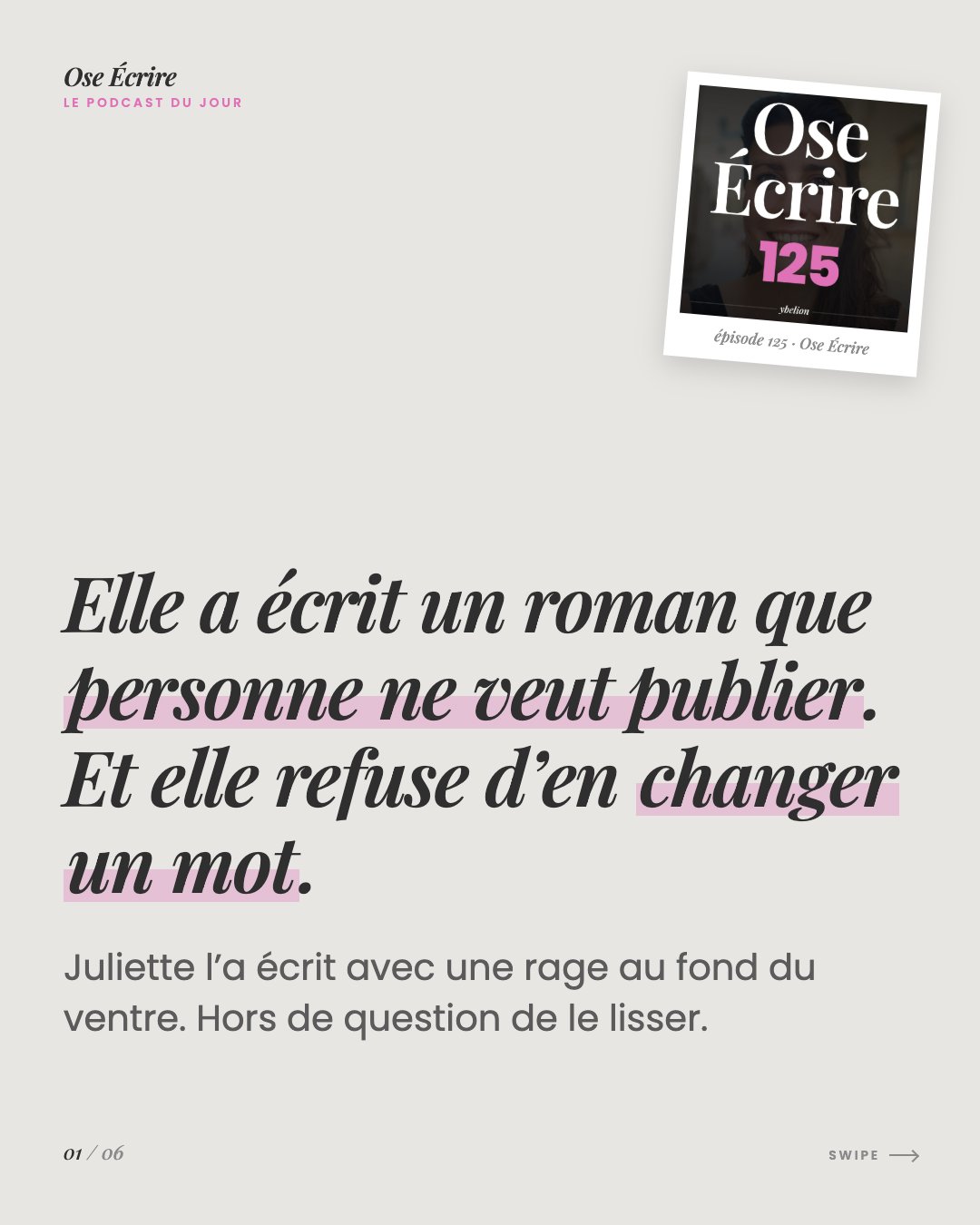 Slide 1 du carousel de l'épisode 125