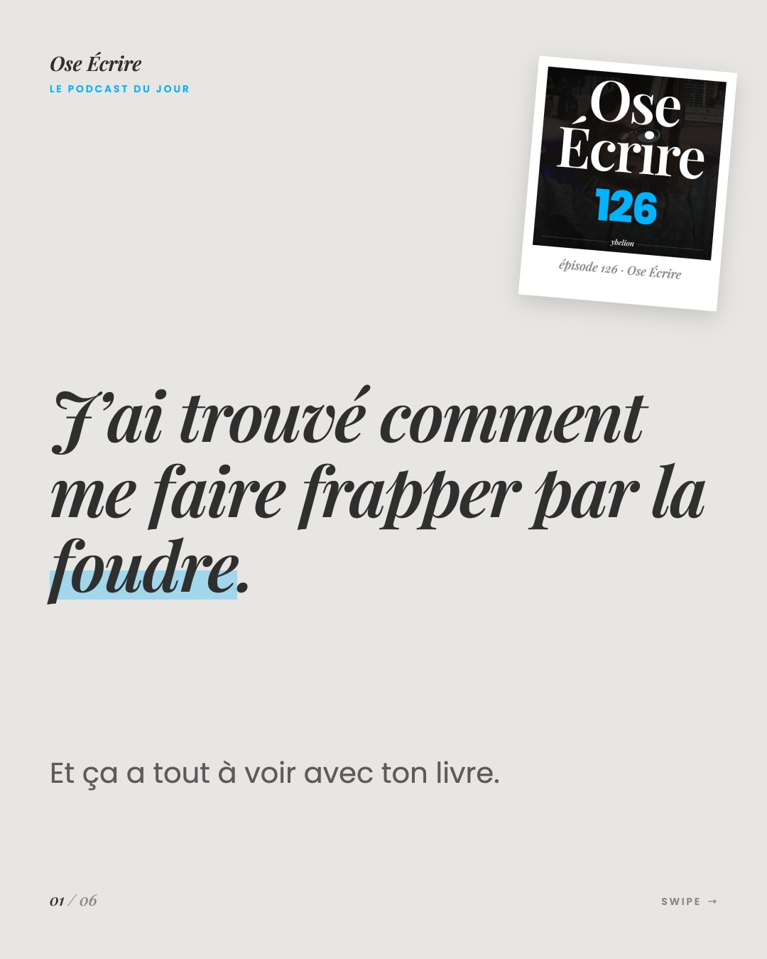 Slide 1 du carousel de l'épisode 126