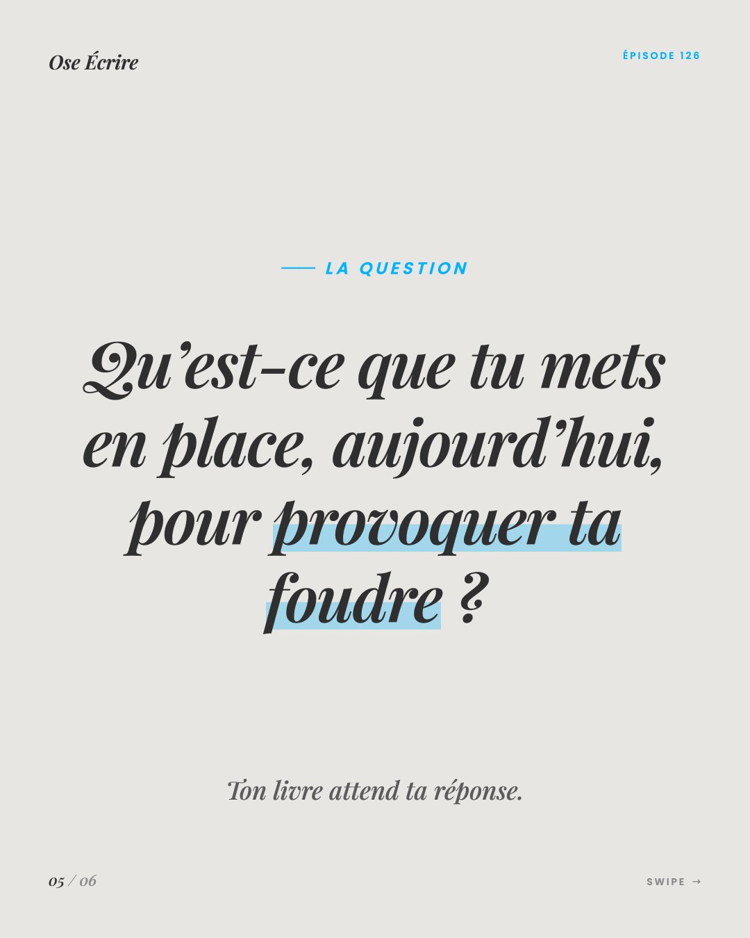 Slide 5 du carousel de l'épisode 126