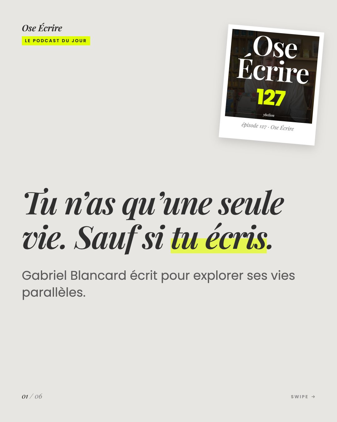 Slide 1 du carousel de l'épisode 127