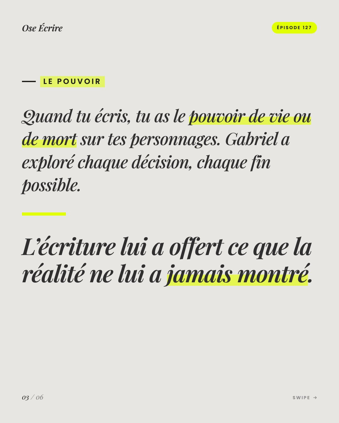 Slide 3 du carousel de l'épisode 127