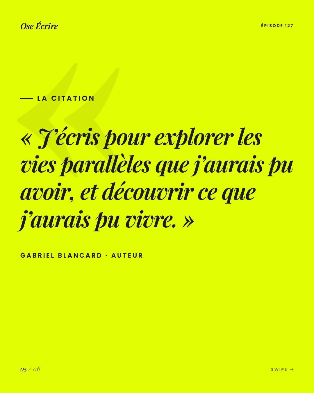 Slide 5 du carousel de l'épisode 127
