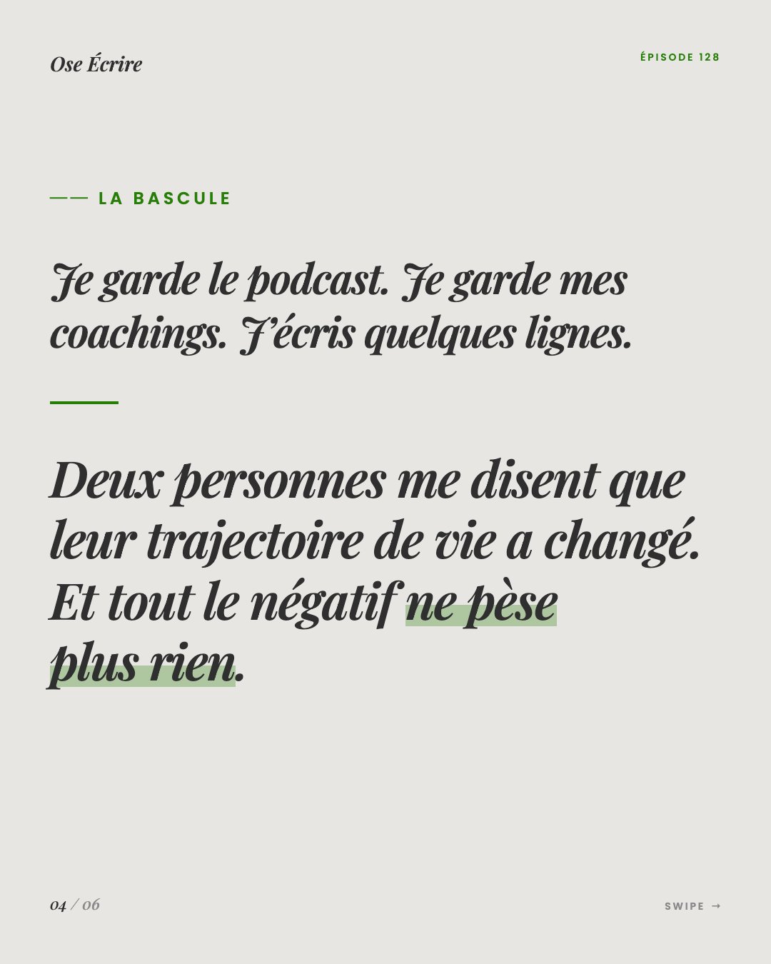 Slide 4 du carousel de l'épisode 128