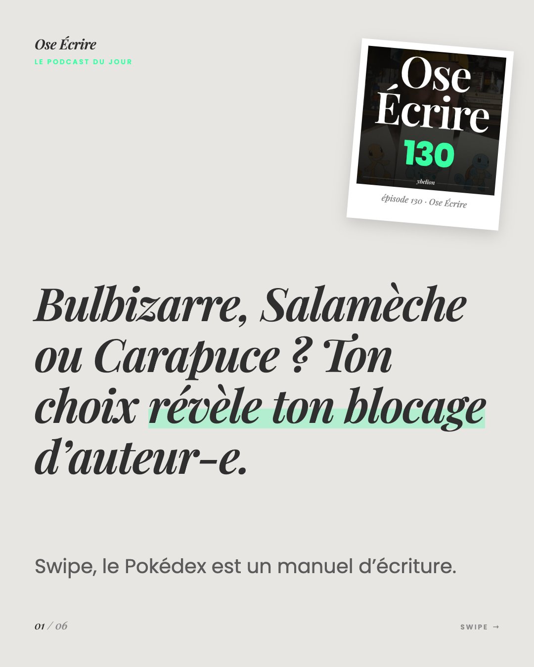 Slide 1 du carousel de l'épisode 130