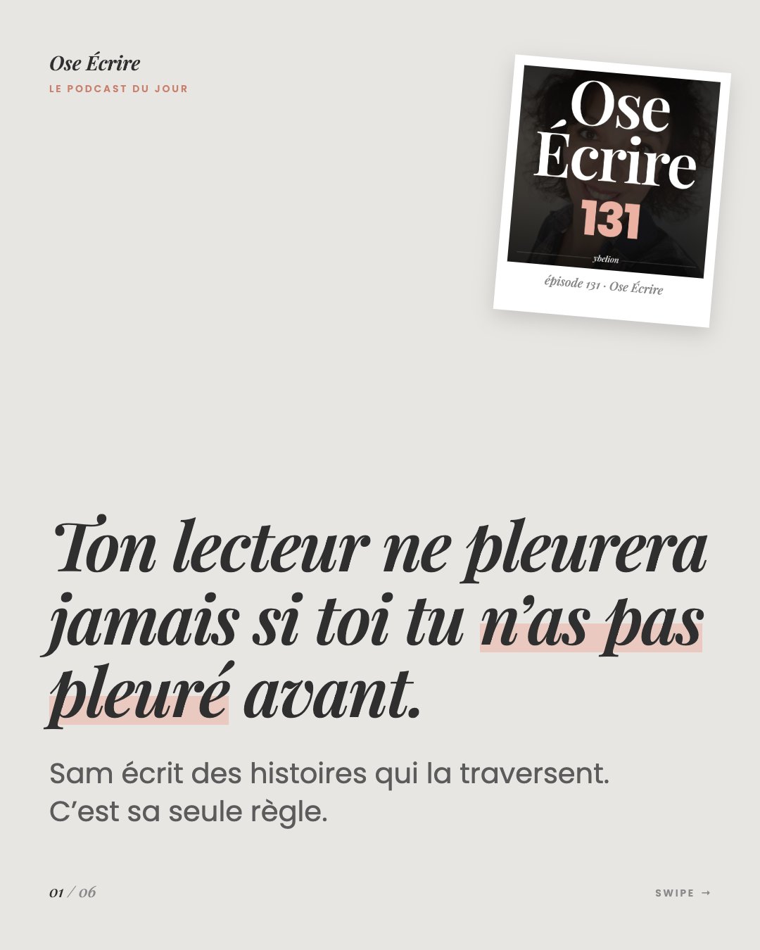 Slide 1 du carousel de l'épisode 131