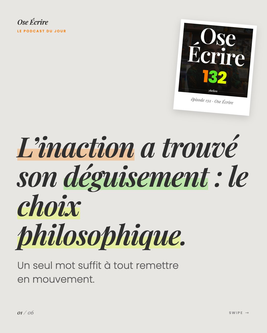 Slide 1 du carousel de l'épisode 132