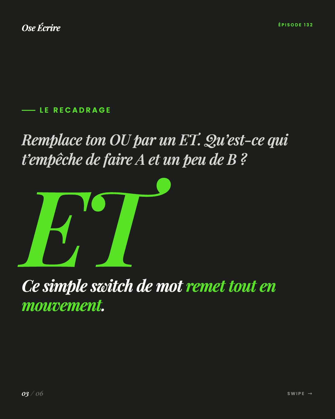 Slide 3 du carousel de l'épisode 132