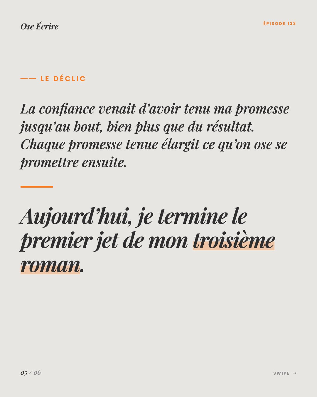 Slide 5 du carousel de l'épisode 133