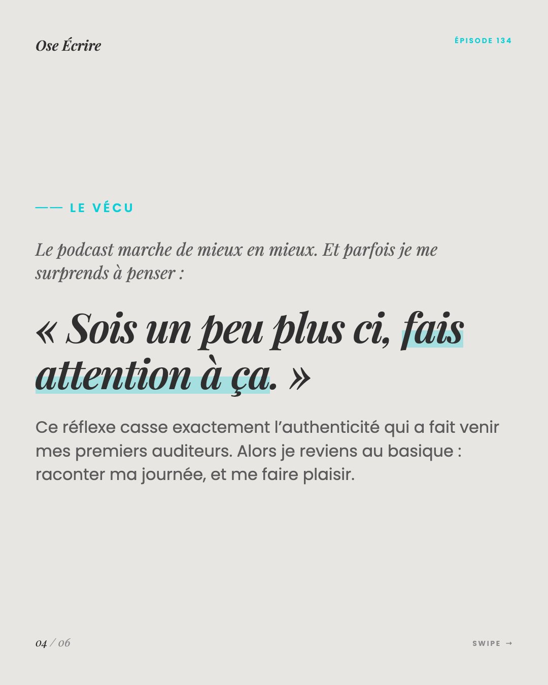 Slide 4 du carousel de l'épisode 134