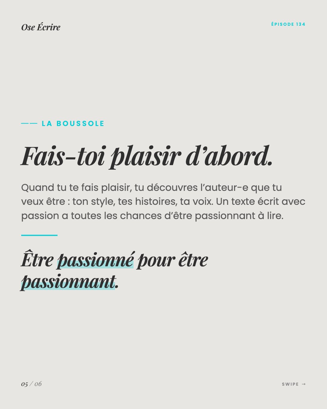 Slide 5 du carousel de l'épisode 134