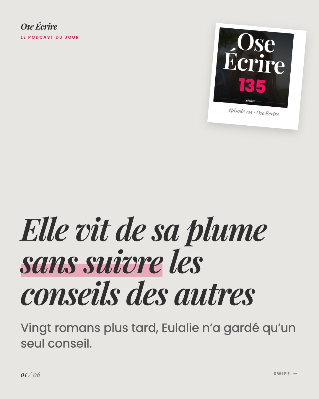 Slide 1 du carousel de l'épisode 135