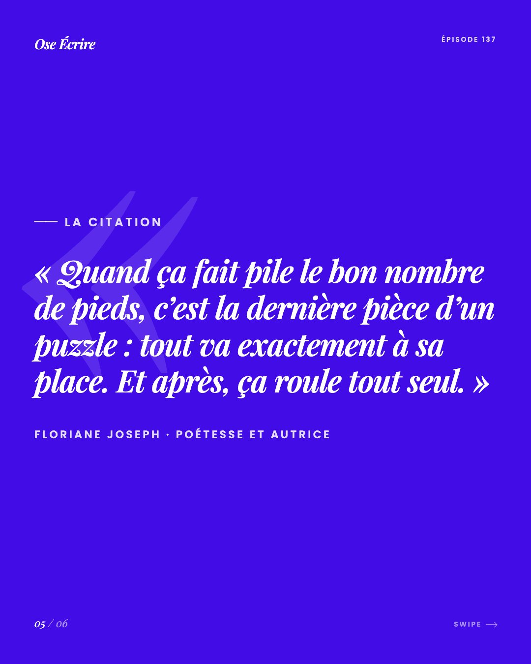 Slide 5 du carousel de l'épisode 137