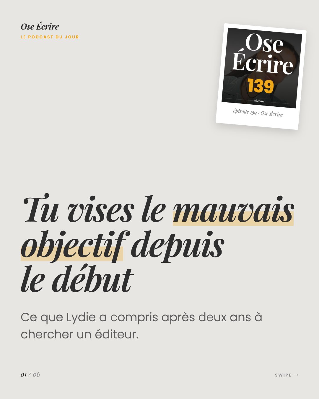 Slide 1 du carousel de l'épisode 139