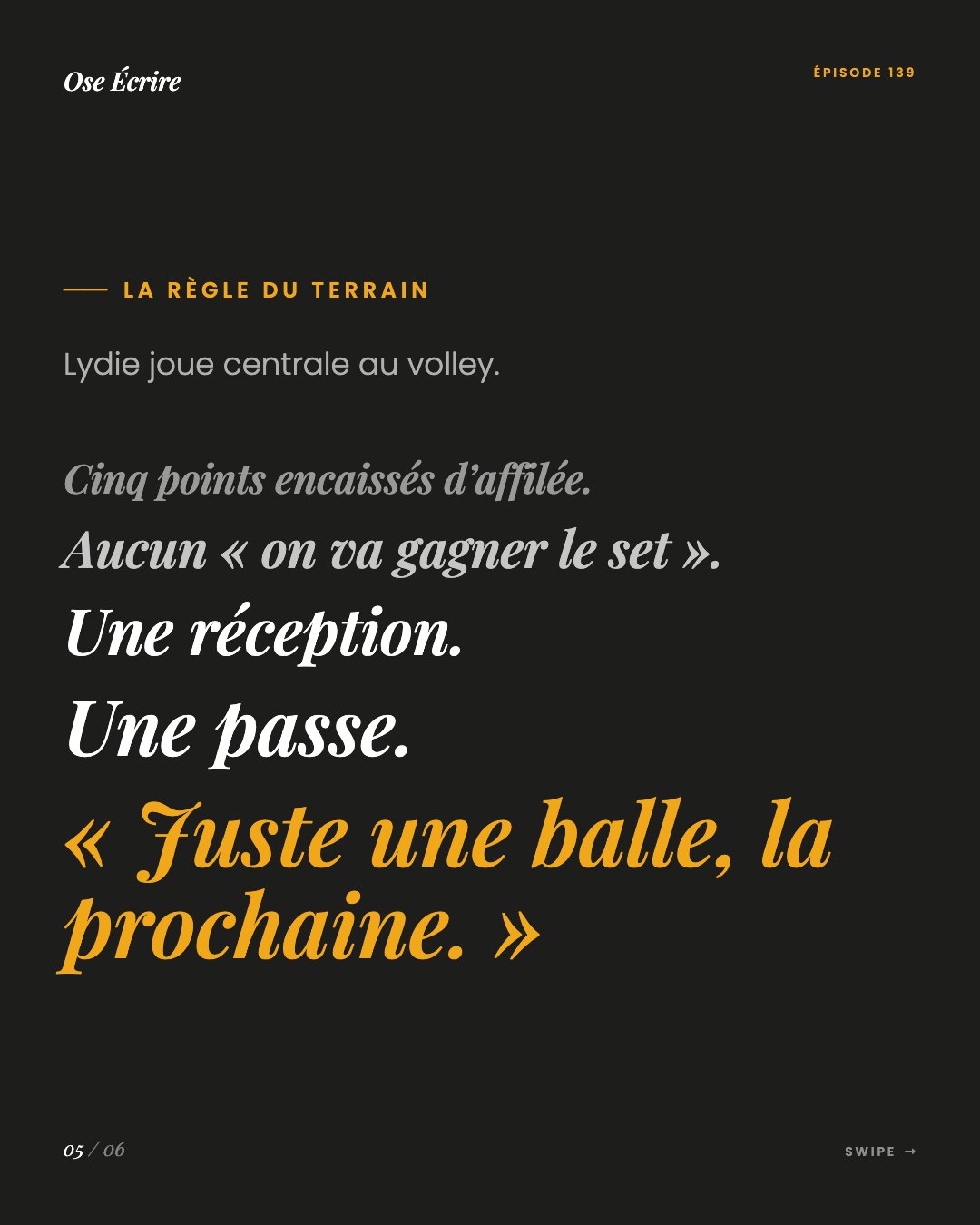 Slide 5 du carousel de l'épisode 139