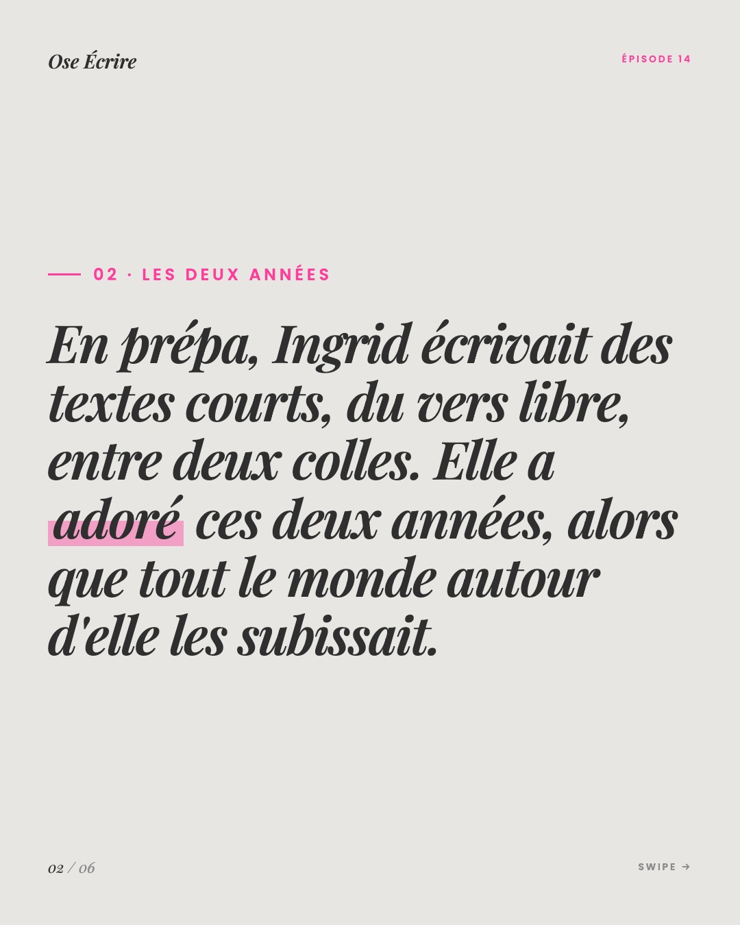 Slide 2 du carousel de l'épisode 14