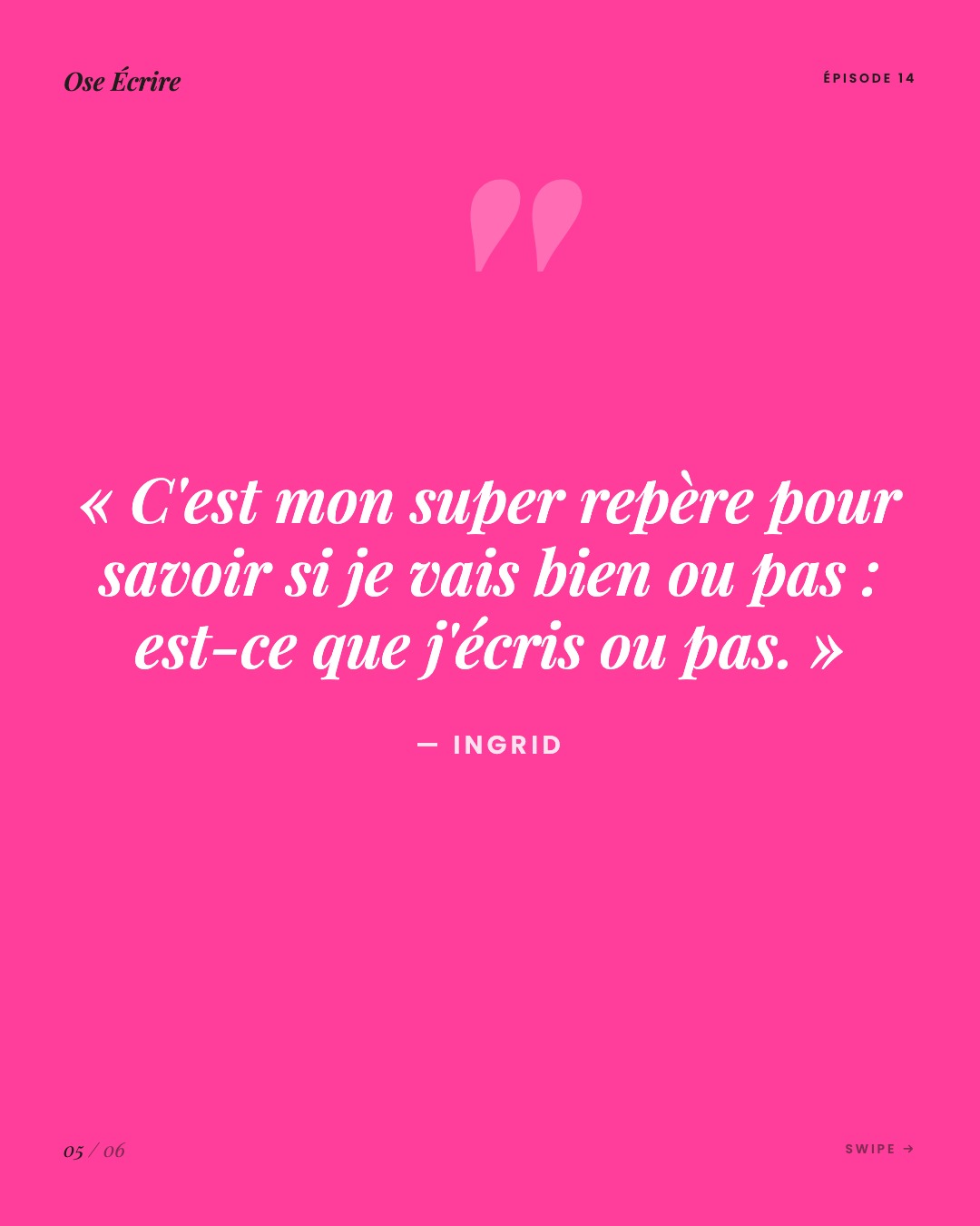 Slide 5 du carousel de l'épisode 14