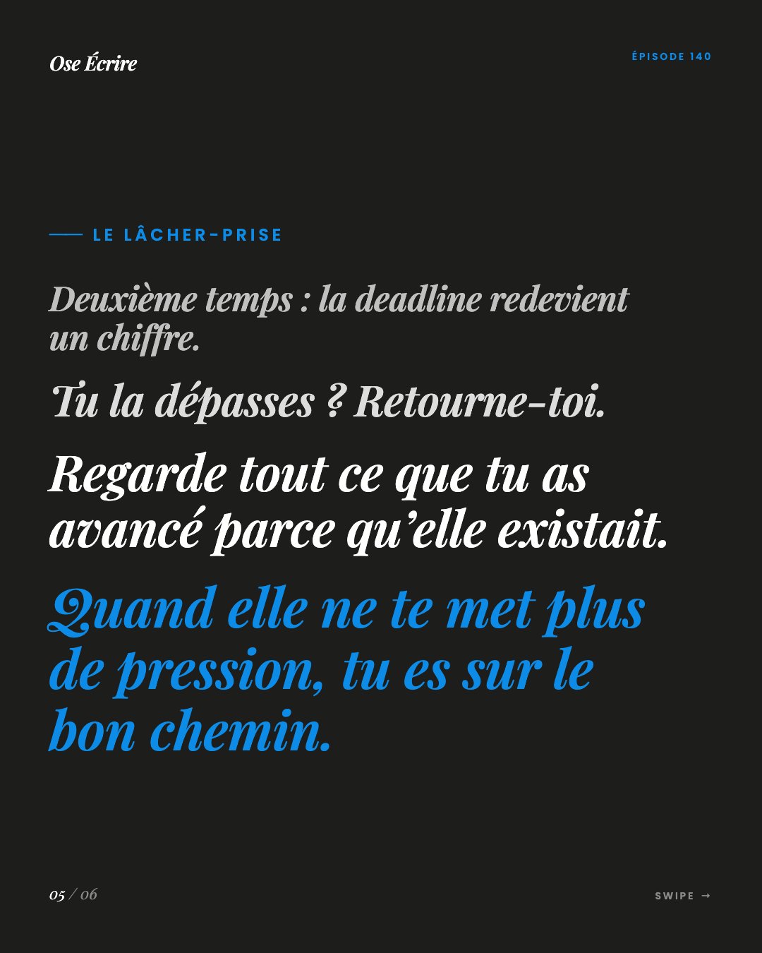 Slide 5 du carousel de l'épisode 140